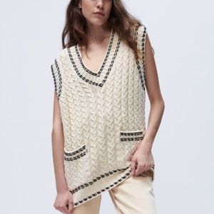 Zara sweater vest